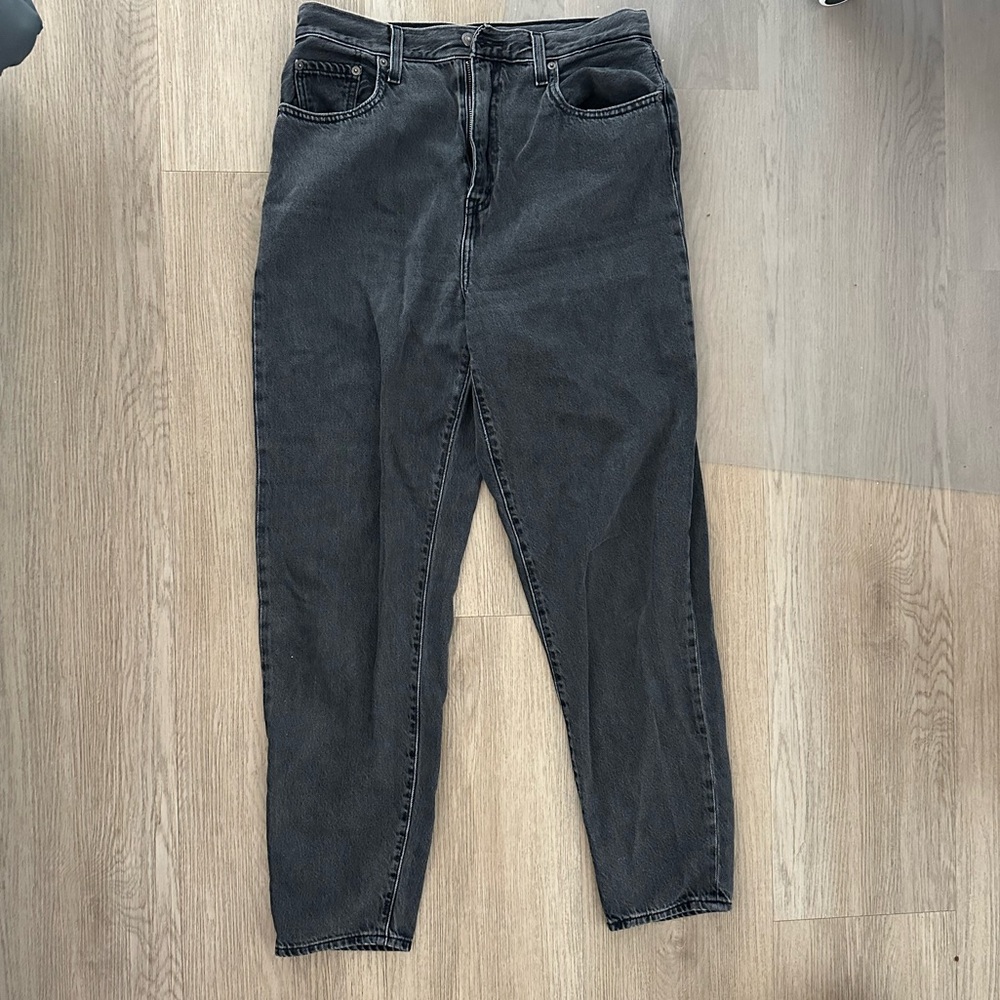 Levi's Premium Gray High Loose Taper Jeans